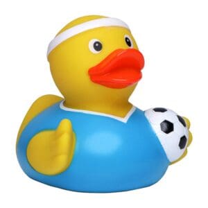 Quietsche-Ente-Fußballspieler