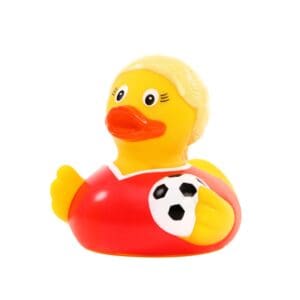 Quietsche-Ente Fußballspielerin