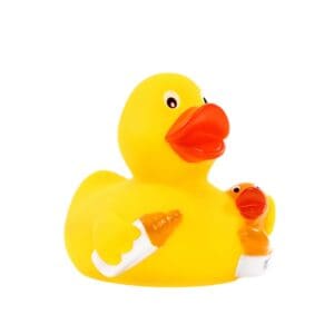 Quietschende Babyflasche
