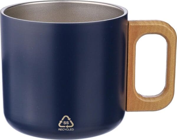 Doppelwandiger Becher aus recyceltem Edelstahl 400 ml Dwight