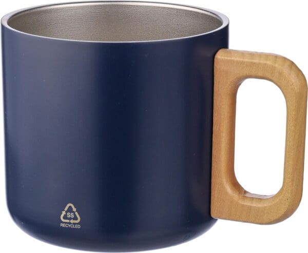 Doppelwandiger Becher aus recyceltem Edelstahl 400 ml Dwight
