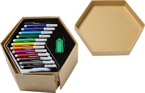 Kinderfarbbox aus Karton Kenji