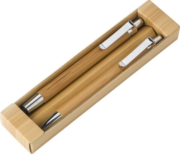 Kugelschreiber-Set aus Bambus Darlene