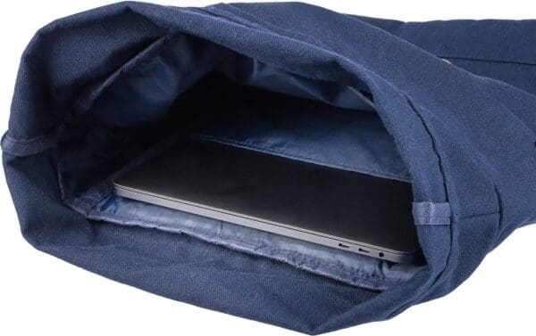 Rolltop-Rucksack Thaddeus aus recyceltem Poly-Baumwollgewebe (330 g/m2)