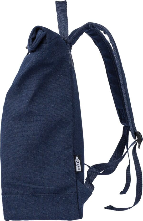 Rolltop-Rucksack Thaddeus aus recyceltem Poly-Baumwollgewebe (330 g/m2)