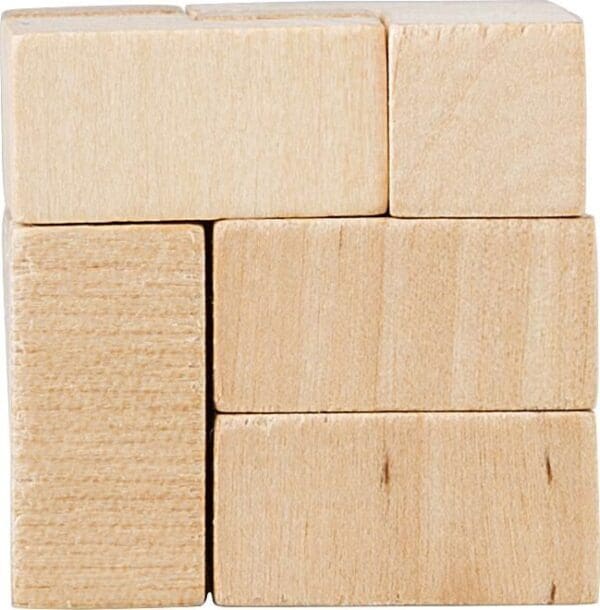 Würfelpuzzle aus Holz Amber