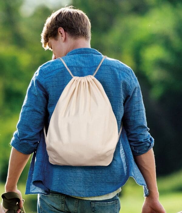 Baumwollrucksack BOSTON - mit Kordelzug