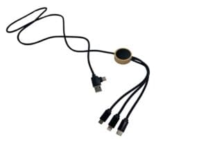 3in2 Ladekabel mit LED Leuchtlogo