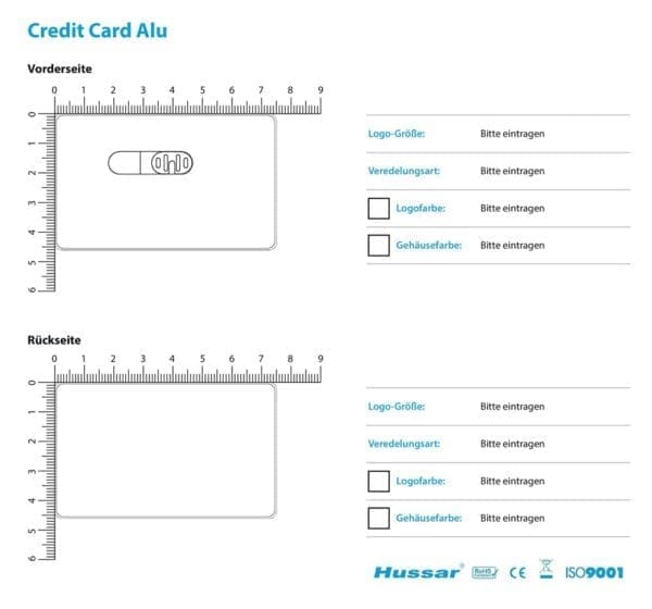 USB-Stick Credit Card Alu