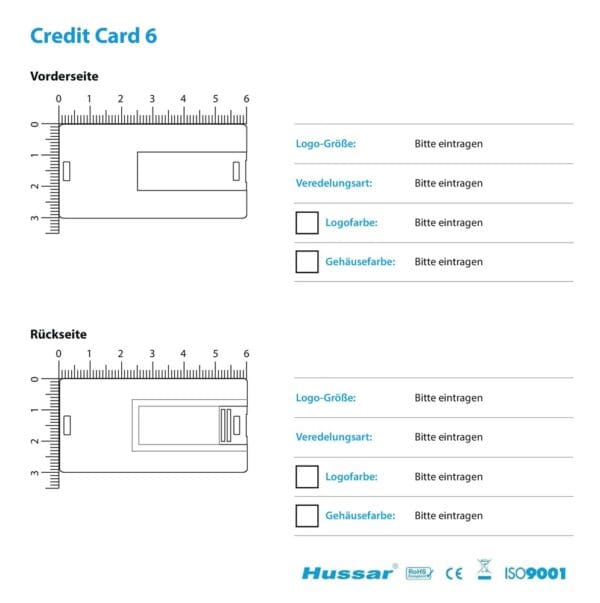 USB-Stick Mini Credit Card 6