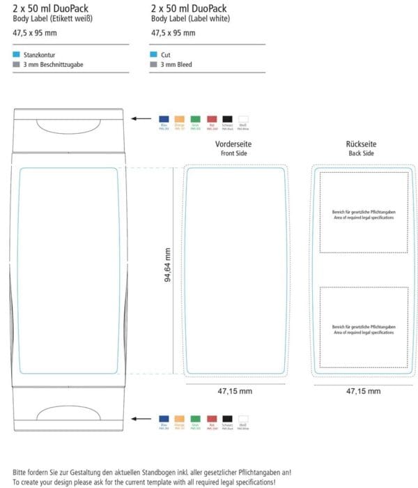 Sonnenmilch DuoPack LSF 50 (sens.) + Handreinigungsgel (2 x 50 ml), BL