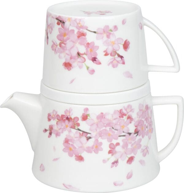 Tasse KÖNITZ Fine Bone China Tekanne KCB976 "Tea for You" mit Sieb, Deckel und