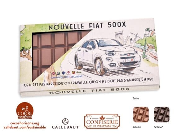 Schokolade 100 g Tafel im Karton