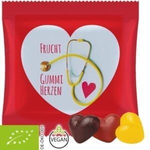 Bio Fruchtgummi-Herzen, ca. 20g, Maxi-Tüte