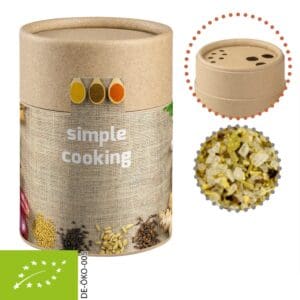 Bio Gewürzmischung Kräutersalz, ca. 80g, Kraftpapierstreuer Midi