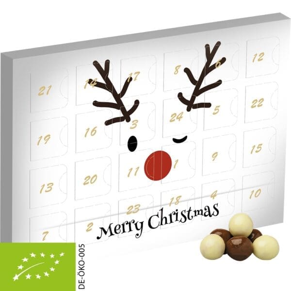 Bio Knusperkugeln-Mix, ca. 50g, Adventskalender Mini