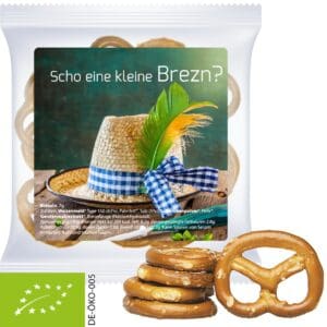 Bio Mini Brezeln Original, ca. 7g, Express Maxi-Tüte mit Etikett