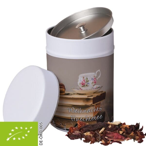 Früchtetee, Bio Weihnachts ca. 140g, Metalldose Maxi