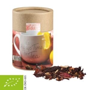 Früchtetee, Bio Weihnachts ca. 60g, Kraftpapierdose Midi
