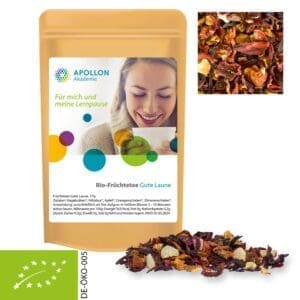 Früchtetee Bio gute Laune, ca. 17g, Standbeutel Mini
