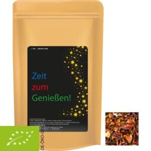 Früchtetee Bio gute Laune, ca. 50g, Standbeutel Midi