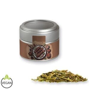 Gewürzmischung BBQ Kräuter Rub, ca. 40g, Metalldose Mini mit Sichtfenster silber