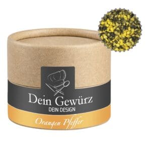 Gewürzmischung Orangen-Pfeffer, ca. 40g, Kraftpapierdose Mini