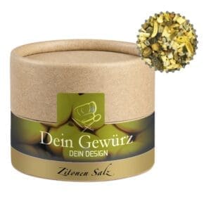 Gewürzmischung Zitronen-Salz, ca. 75g, Kraftpapierdose Mini