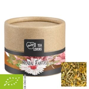 Kräutertee Bio Kräuterfantasie, ca. 9g, Kraftpapierdose Mini