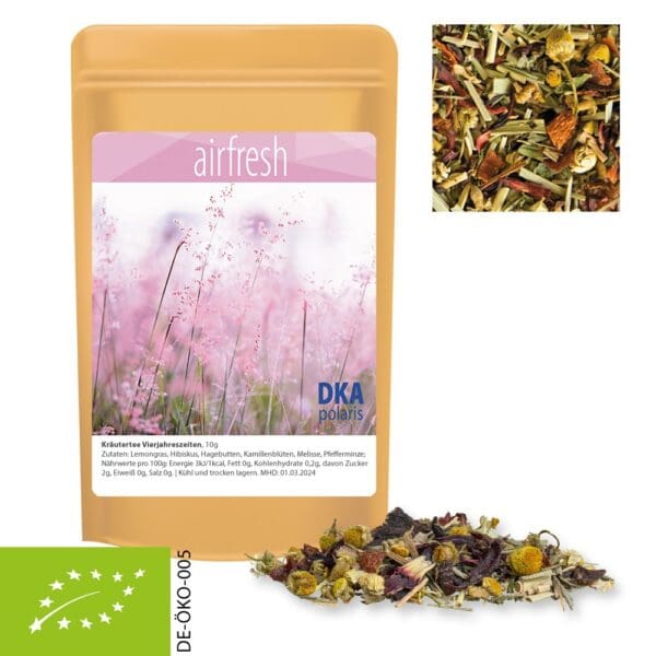 Kräutertee Bio Vierjahreszeiten, ca. 10g, Standbeutel Mini