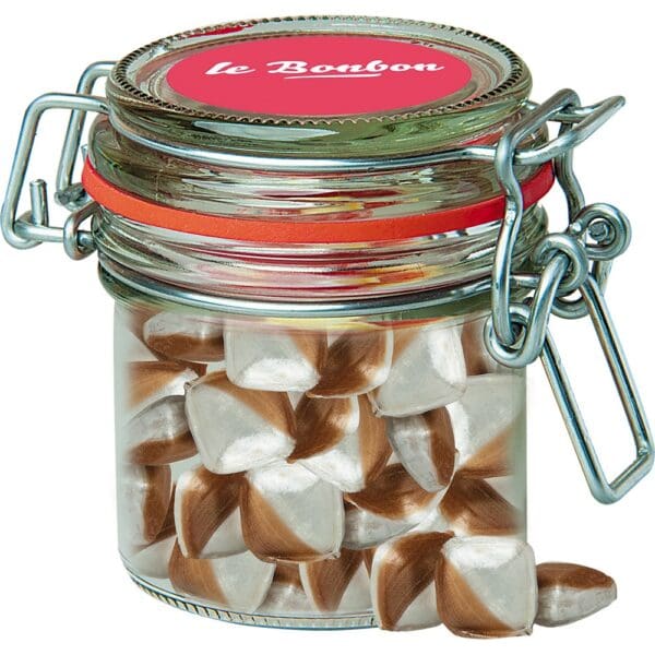 Minz-Ecken Bonbons, ca. 60g, Bonbonglas Mini
