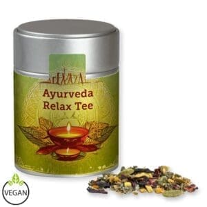 Relax-Tee, Ayurveda ca. 60g, Metalldose Midi silber