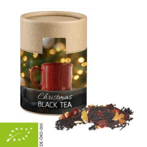 Schwarztee, Bio Weihnachts ca. 45g, Kraftpapierdose Midi