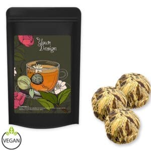 Tee Grüner China Royal-Rose, ca. 20g, Standbeutel Midi schwarz
