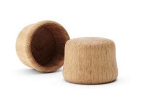 Holzdeckel für Flasche