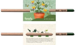 SPROUT - Farbstift mit kleinem Standard Ansteckkärtchen