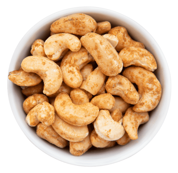 Ofengeröstete Cashewkerne mit Chili in der Faltschachtel