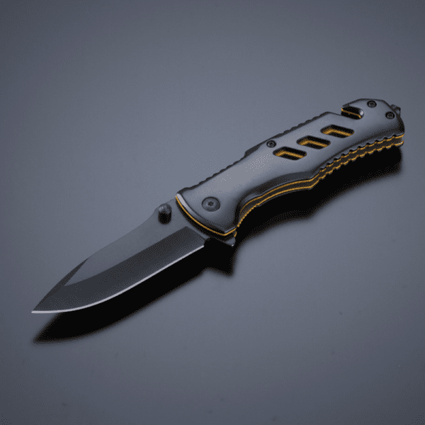 TITANBESCHICHTETES STAHL-NOTFALLMESSER OPTIMA