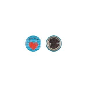 Metall button 31mm mit doppelt gesicherter Nadel