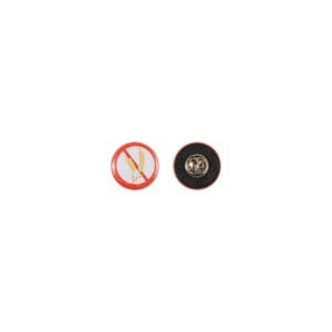 Pin Metallbutton 25mm mit und Clutch