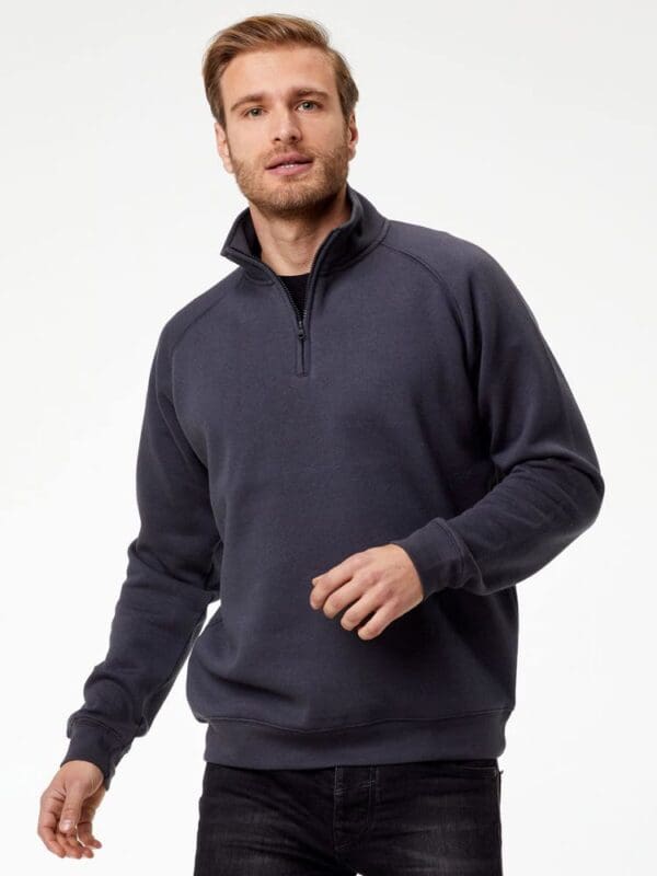 BS Sirio Pullover mit halbem Reißverschluss, 280 gr/m²