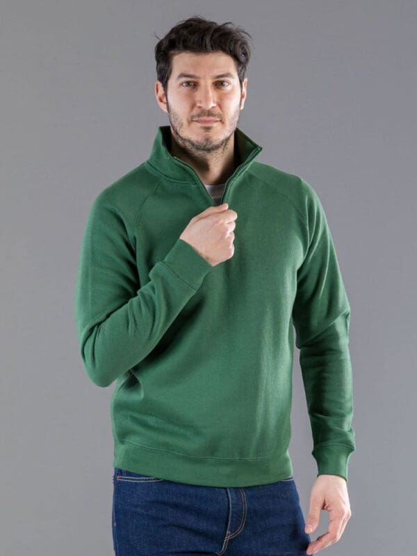 BS Sirio Pullover mit halbem Reißverschluss, 280 gr/m²