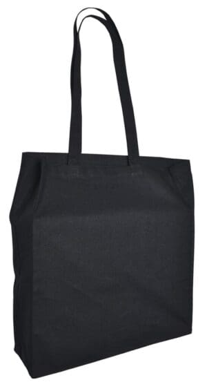 Baumwolltaschen mit langen Henkeln und Bodenfalte, 115 gr/m²