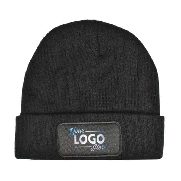Strickmütze Promo mit Label