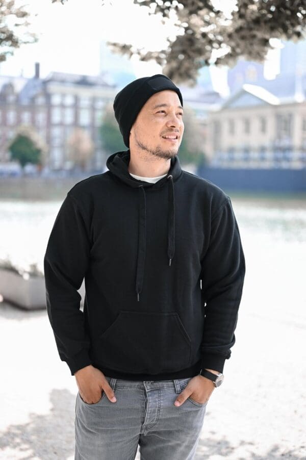 Strickmütze Promo mit Label