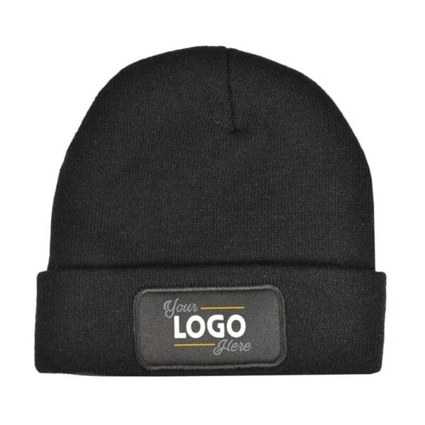 Strickmütze Promo mit Label