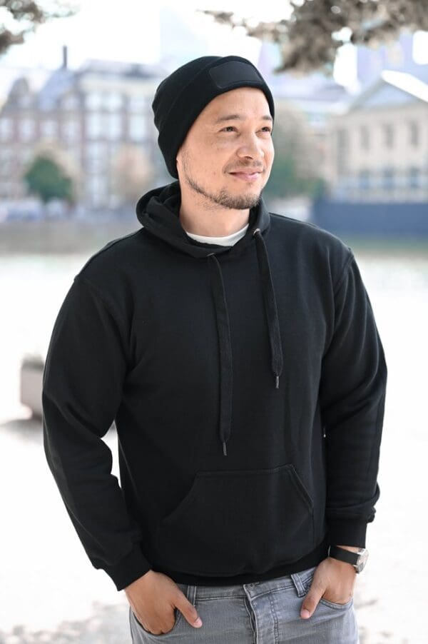 Strickmütze Promo mit Label